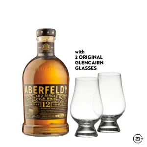 Aberfeldy 12yrs 750ml   Glencairn Glass 2pcs