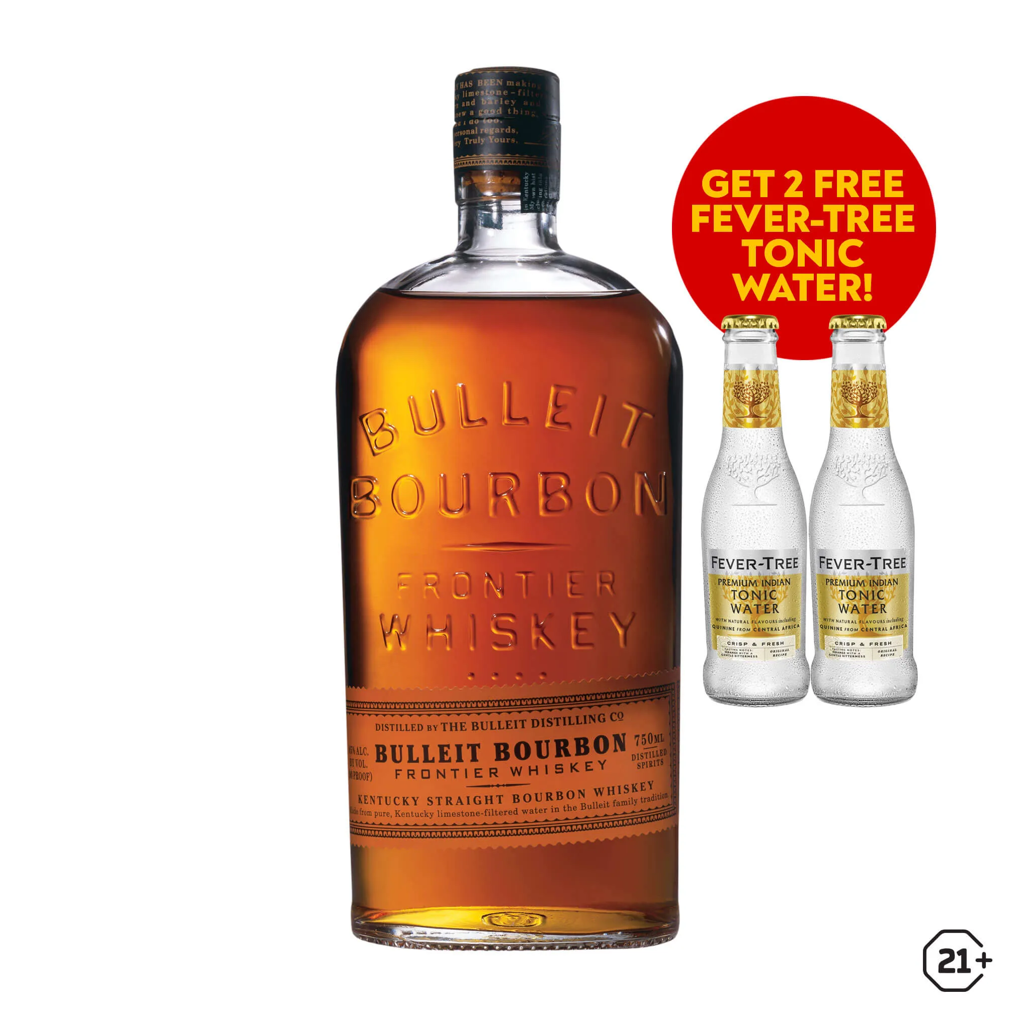 Bulleit Bourbon Whiskey - 700ml