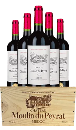 CH Moulin du Peyrat SIX PACK Medoc Bordeaux 2021