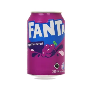 FANTA Grape Flavored Soft Drink [Can]  (330mL)