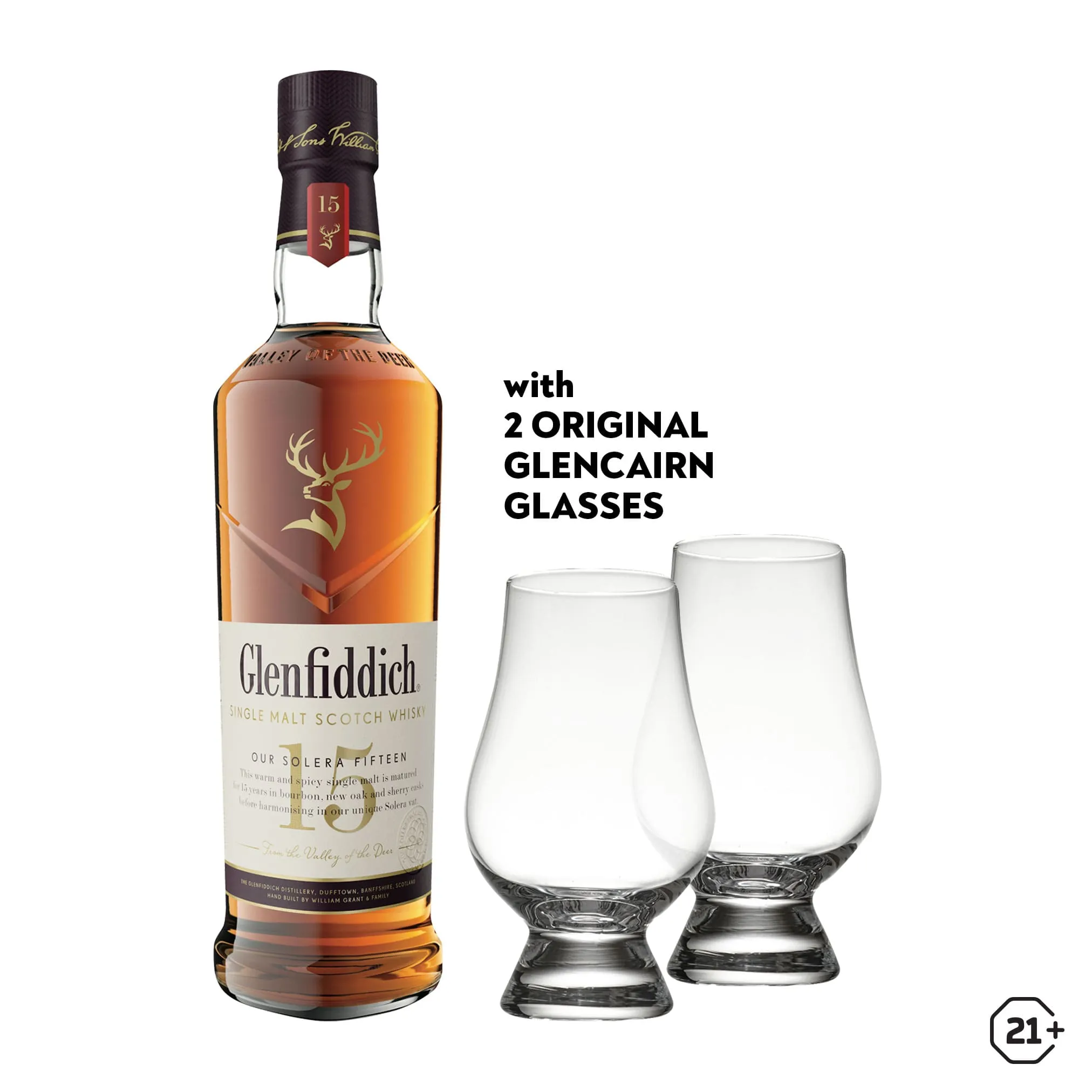 Glenfiddich 15 yrs 700ml   Glencairn Glass 2pcs