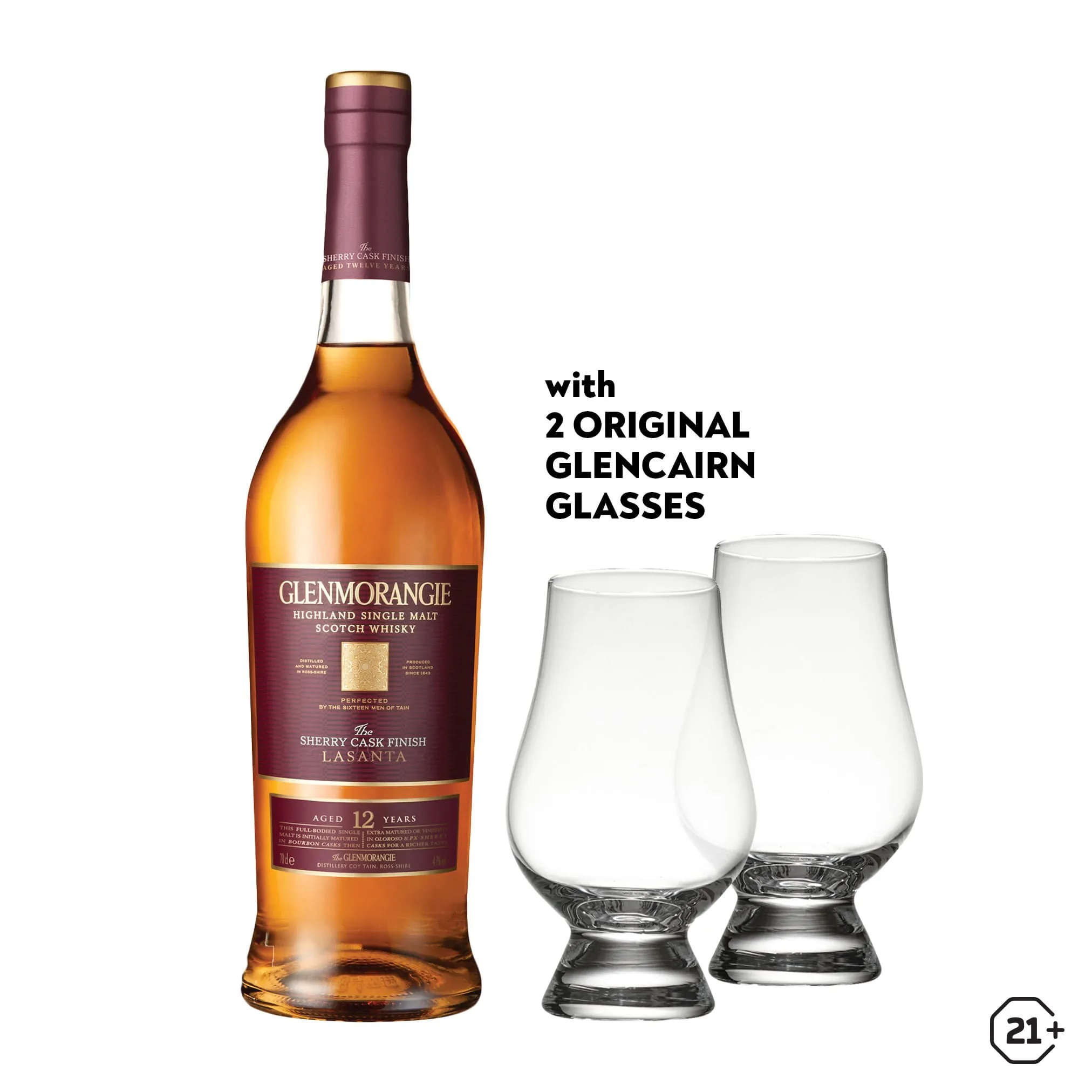 Glenmorangie Lasanta 700ml   Glencairn Glass 2pcs