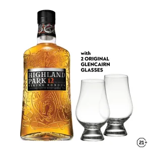 Highland Park 12 yrs 700ml   Glencairn Glass 2pcs