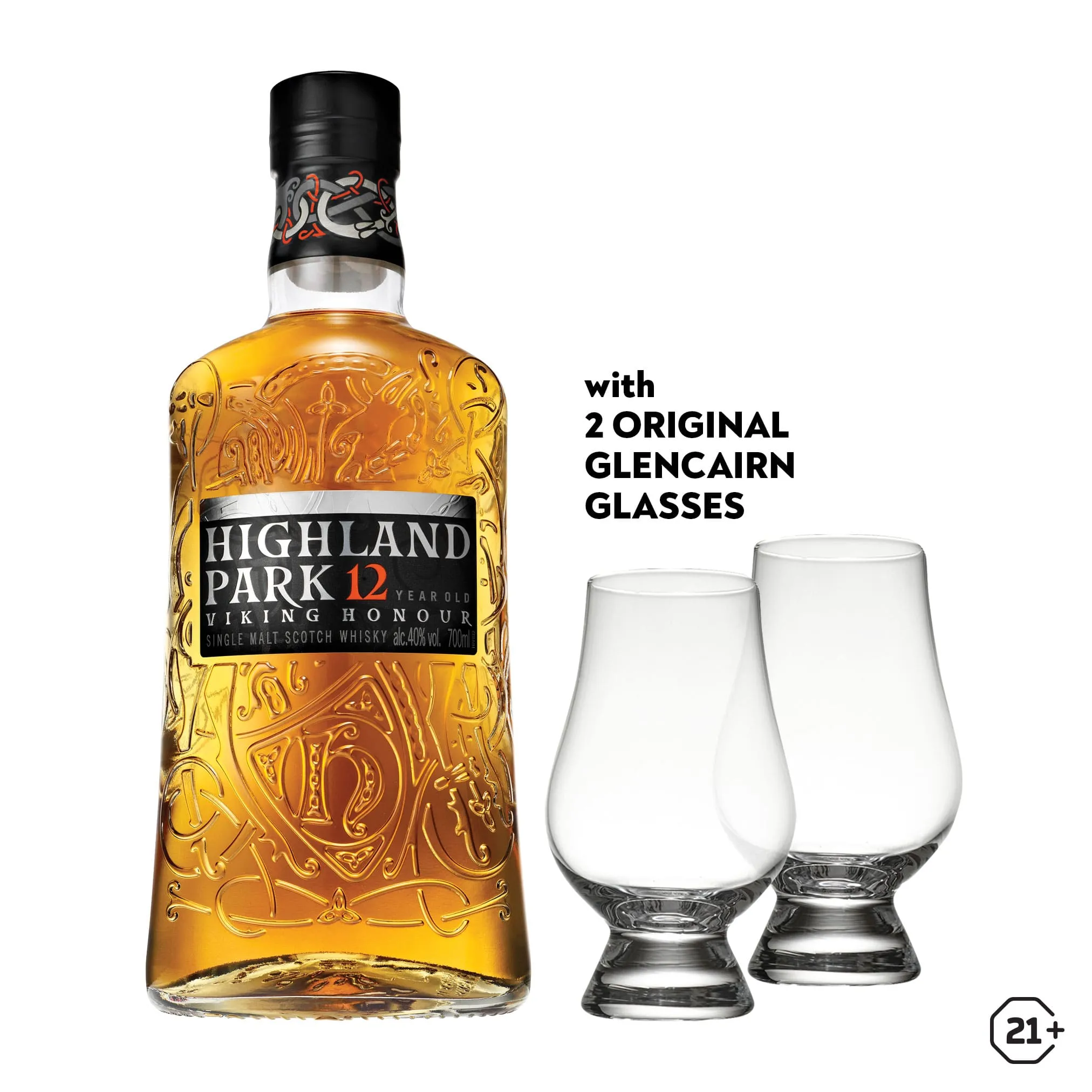 Highland Park 12 yrs 700ml   Glencairn Glass 2pcs