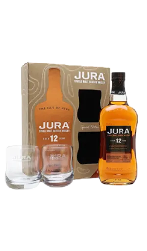 Isle of Jura 12YO 700ml & 2 glasses