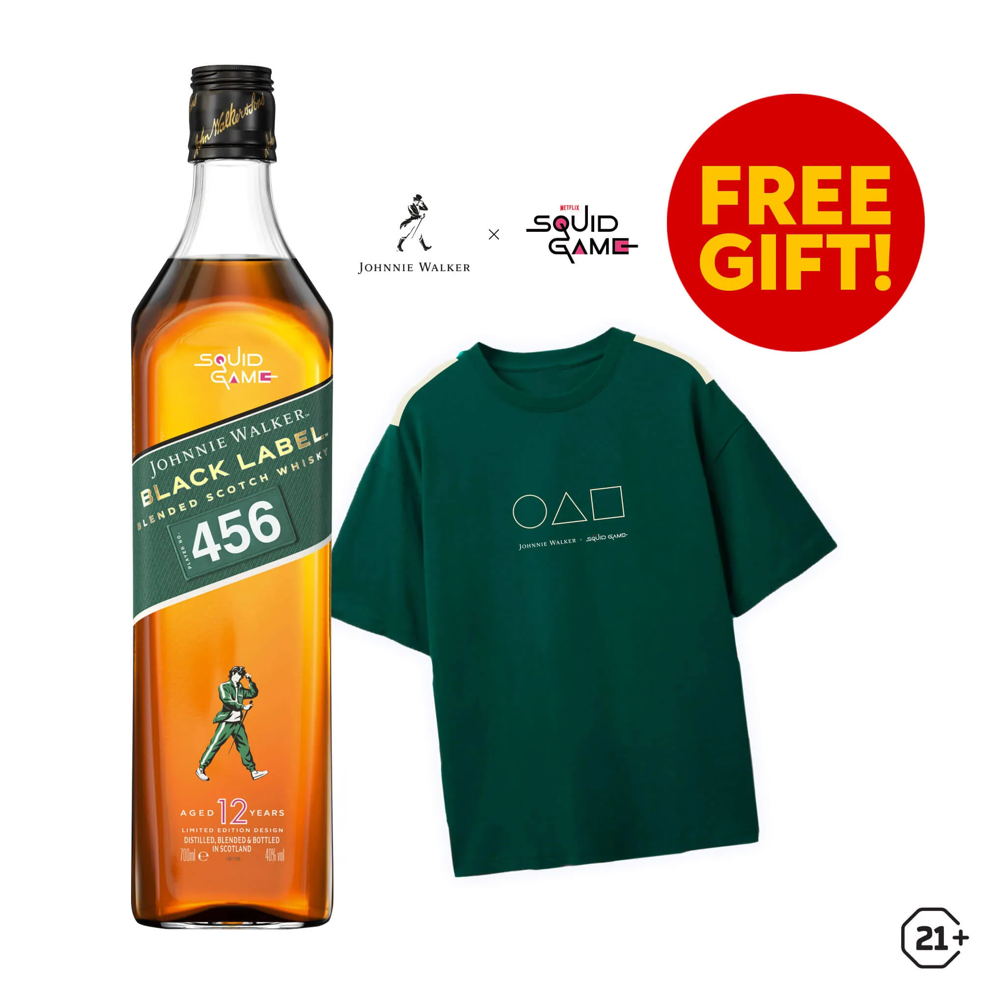 Johnnie Walker - Black Label - Limited Edition Squid Game - Blended Whisky - 750ml