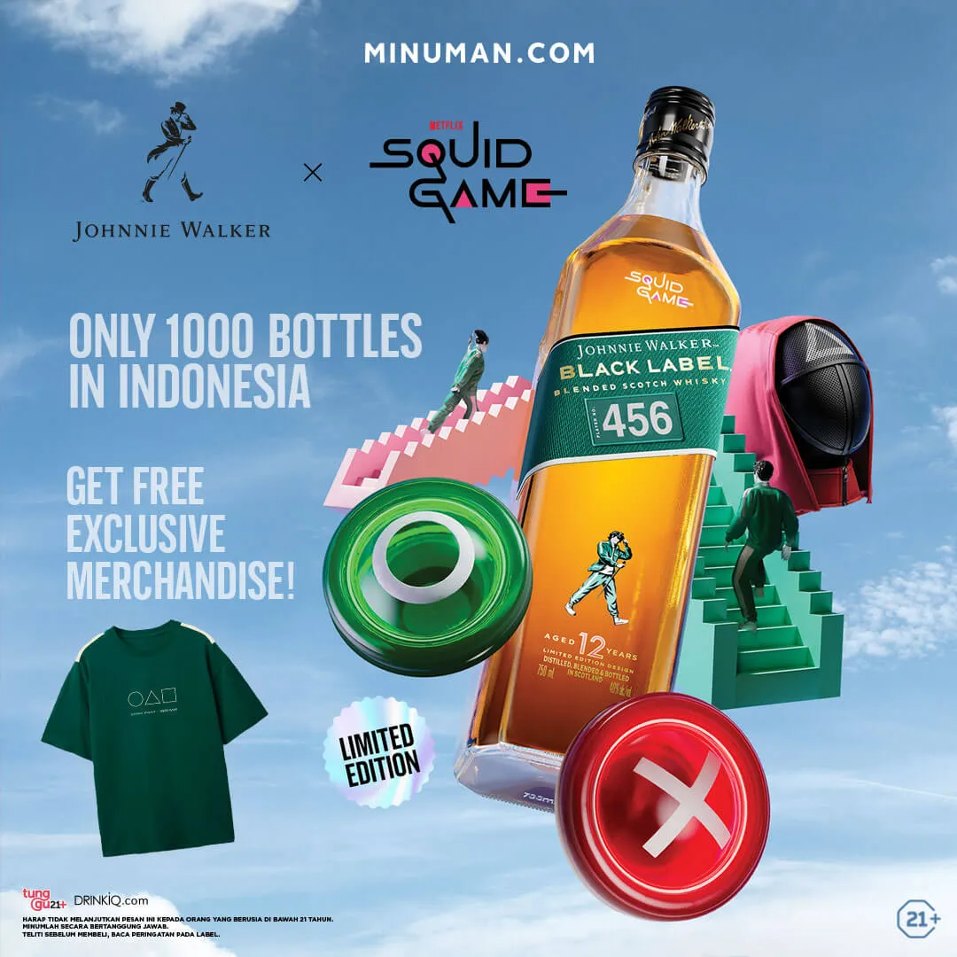 Johnnie Walker - Black Label - Limited Edition Squid Game - Blended Whisky - 750ml