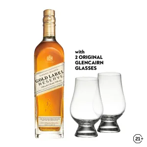 Johnnie Walker Gold Label Reserve 750ml   Glencairn Glass 2pcs