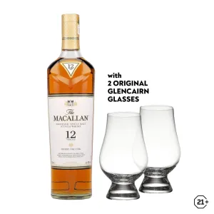 Macallan 12yrs Sherry Oak 700ml   Glencairn Glass 2pcs