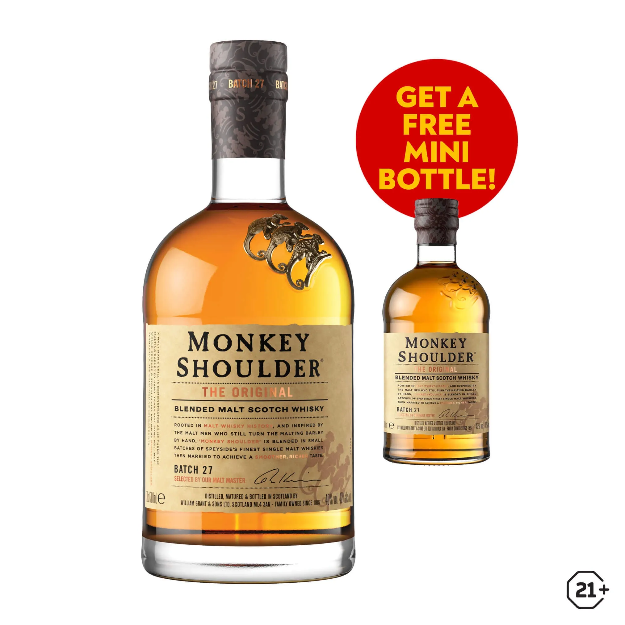 Monkey Shoulder - Blended Whisky - 700ml