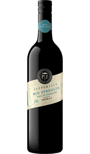 Pepperjack MID STRENGTH Shiraz 7% 2021 750ml