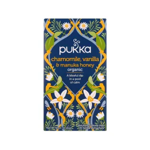 PUKKA Organic Chamomile, Vanilla & Manuka Honey Tea Sachets  (32g)